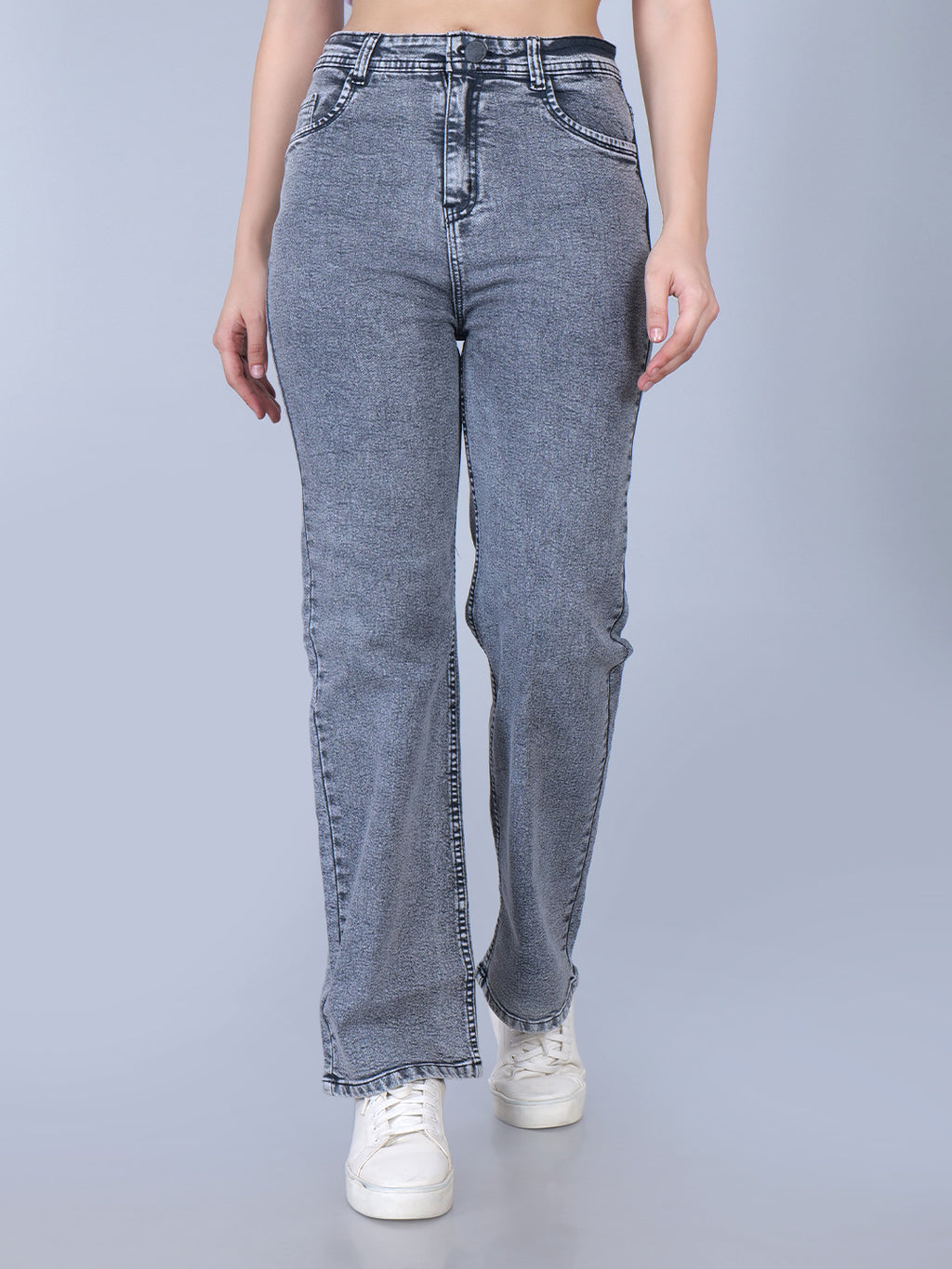 Women's Boyfriend Fit High Waist Stretchable Denim Jeans