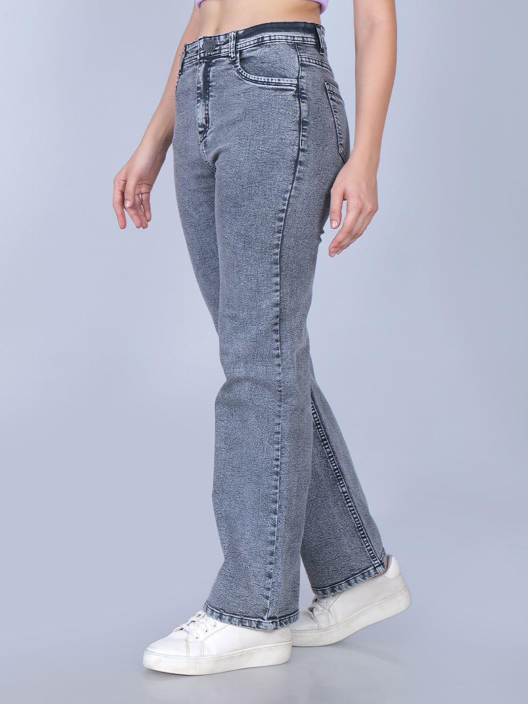 Women's Boyfriend Fit High Waist Stretchable Denim Jeans