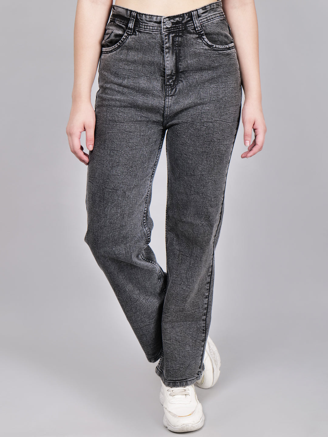 Women's Boyfriend Fit High Waist Stretchable Denim Jeans