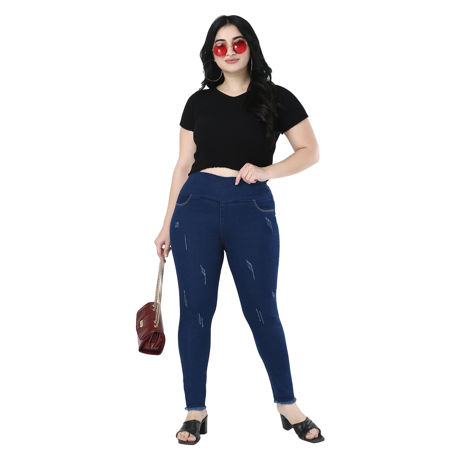 Women's Skinny-Fit Stretchable Denim Jeggings