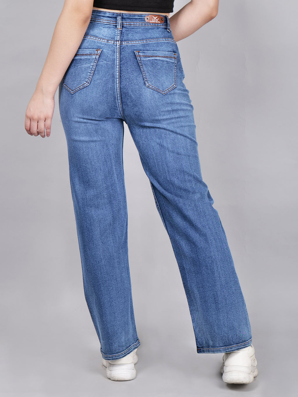 Women's Boyfriend Fit High Waist Stretchable Denim Jeans