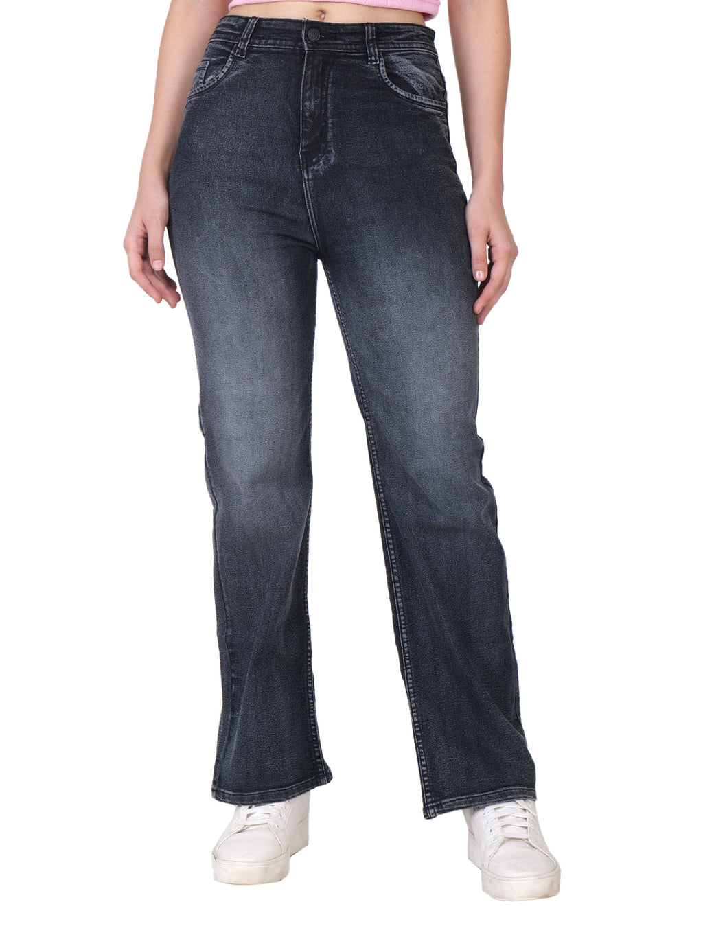 Women's Boyfriend Fit High Waist Stretchable Denim Jeans