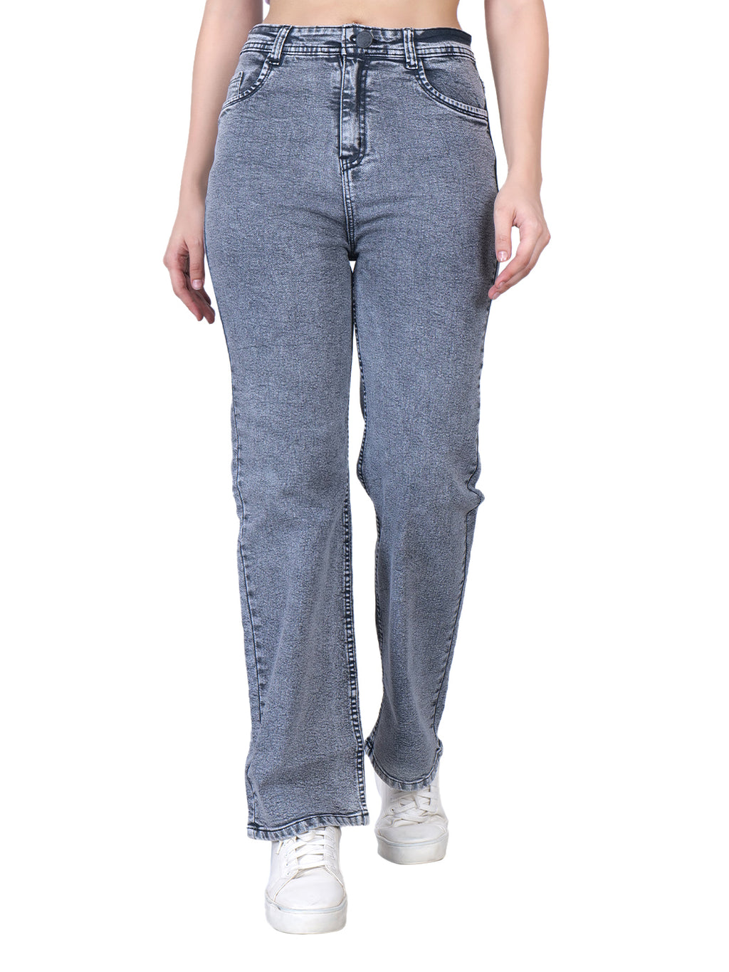 Women's Boyfriend Fit High Waist Stretchable Denim Jeans