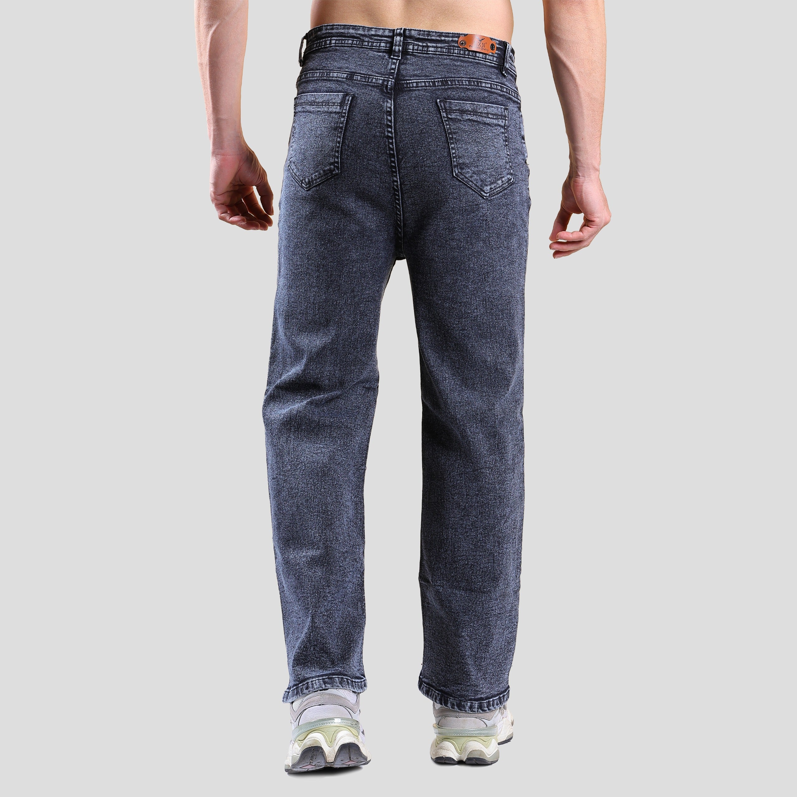 Men’s Straight Fit Wide Leg Jeans
