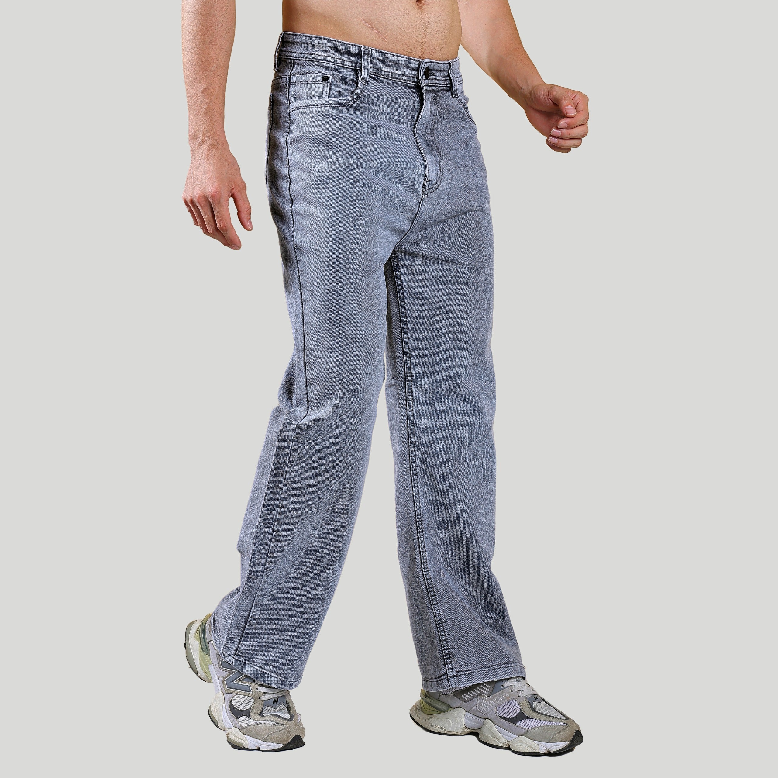 Men's Straight Fit Wide Leg Jeans – ZXN Clothing