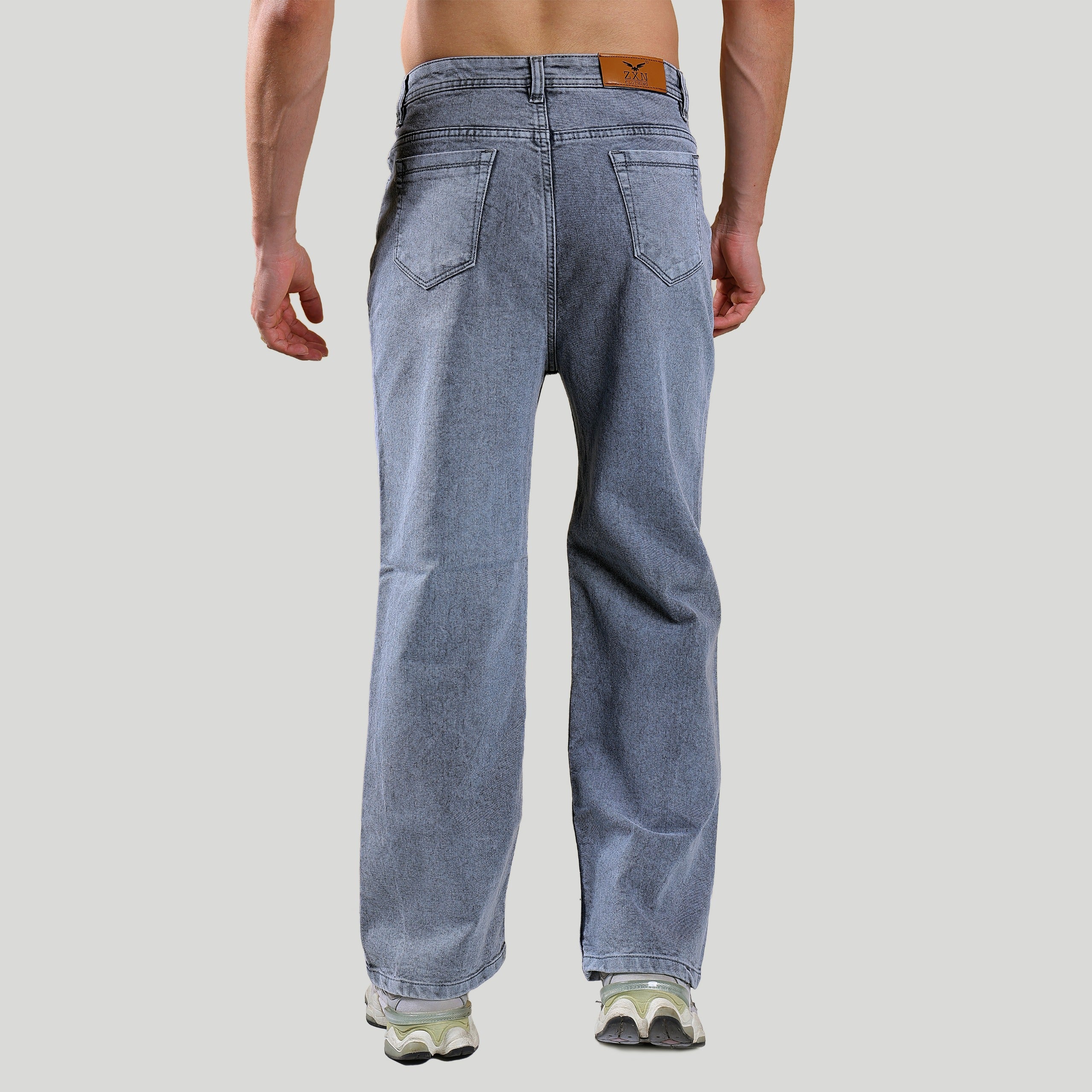 Men's Straight Fit Wide Leg Jeans – ZXN Clothing