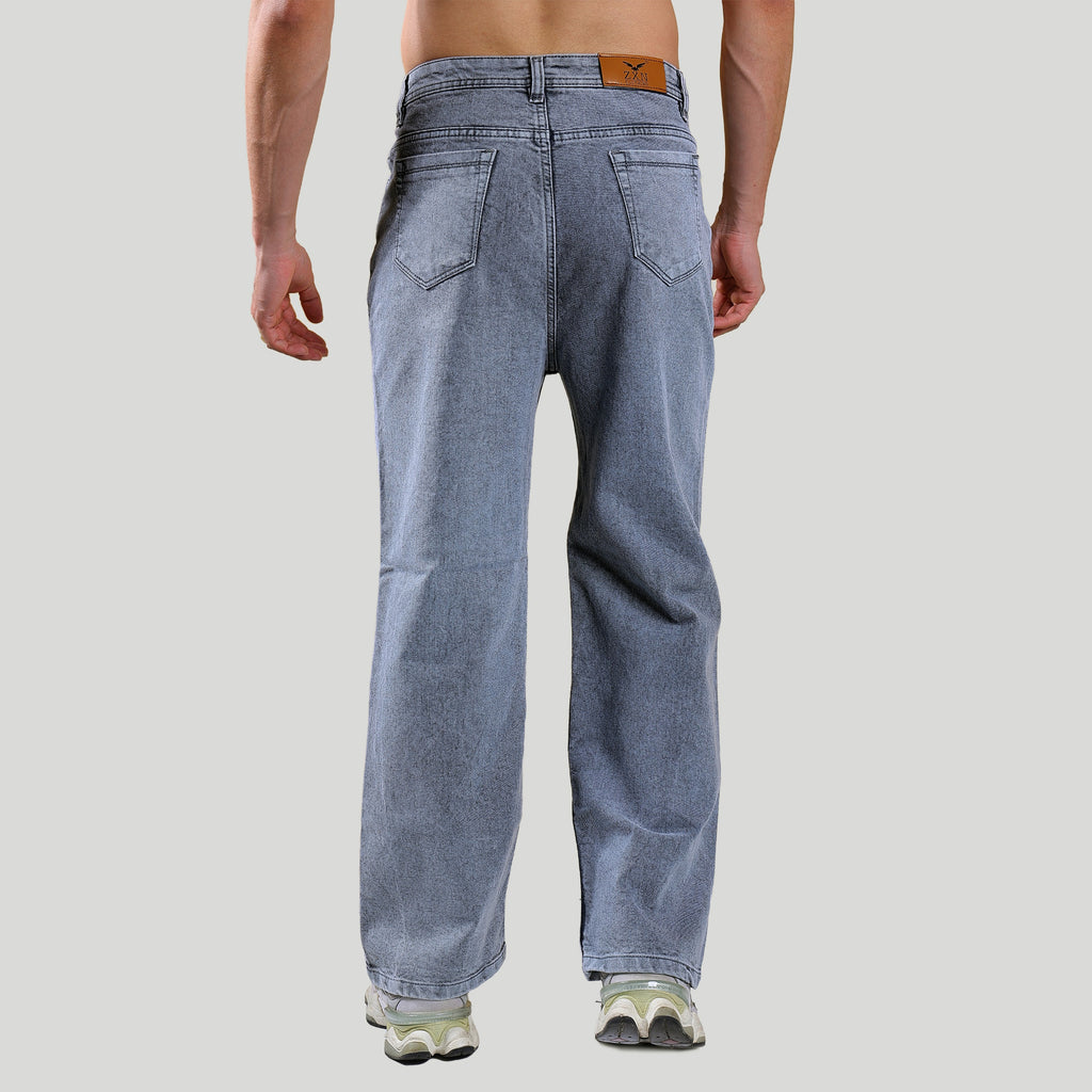 Men’s Straight Fit Wide Leg Jeans