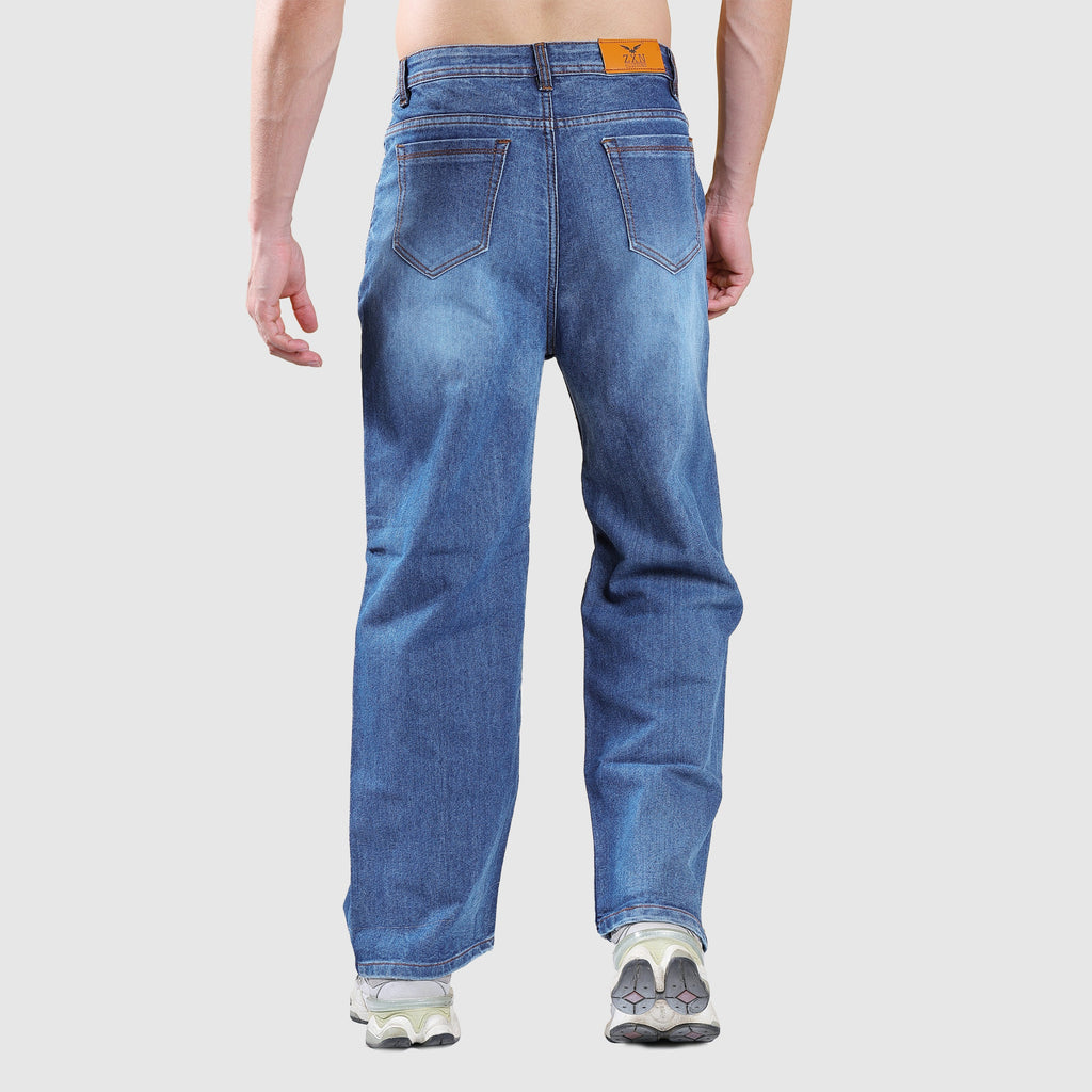 Men’s Straight Fit Wide Leg Jeans