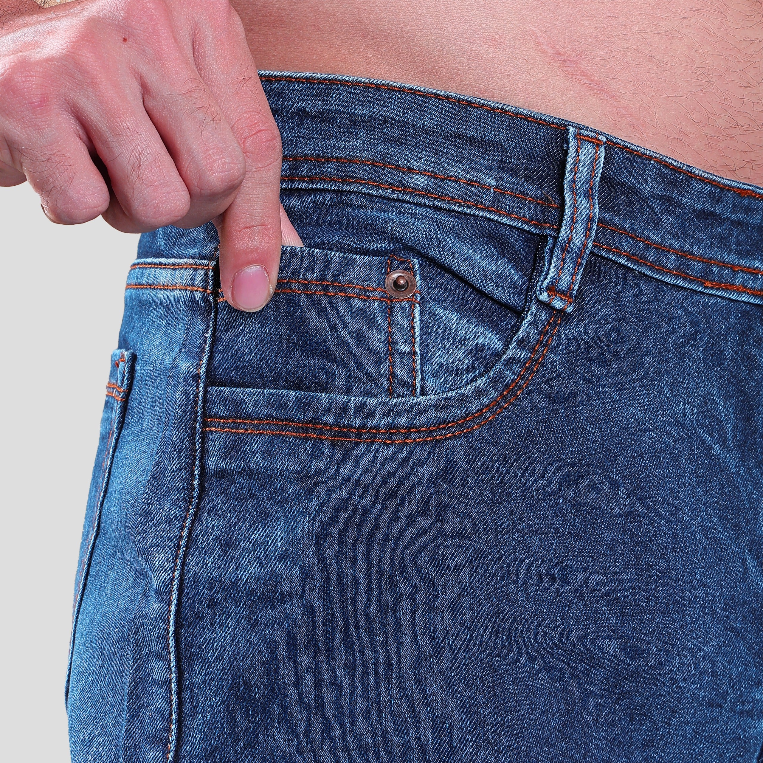 Men’s Straight Fit Wide Leg Jeans